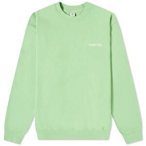 Sporty and Rich Classic Logo Crewneck in Pistachio